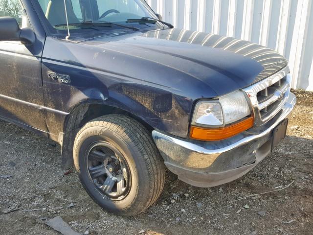 1FTYR14V7YPC10716 - 2000 FORD RANGER SUP BLUE photo 9