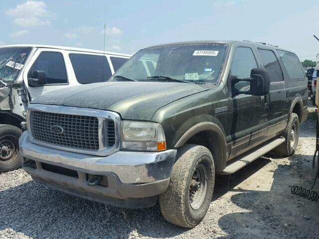 1FMNU43S3YED84980 - 2000 FORD EXCURSION GRAY photo 2