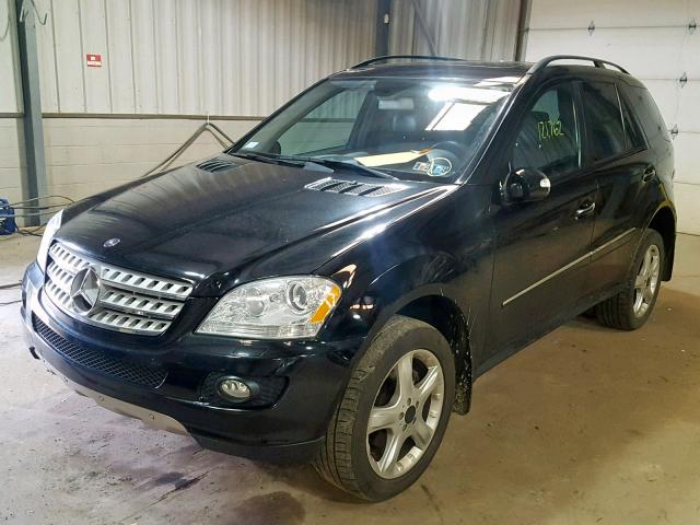 4JGBB86E78A395364 - 2008 MERCEDES-BENZ ML 350 BLACK photo 2