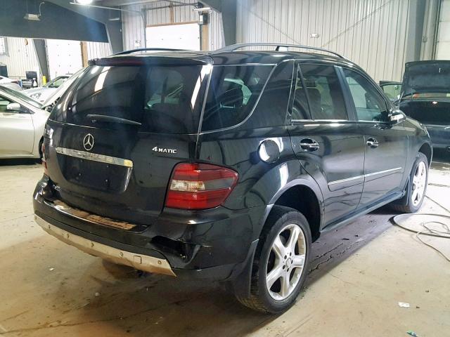 4JGBB86E78A395364 - 2008 MERCEDES-BENZ ML 350 BLACK photo 4