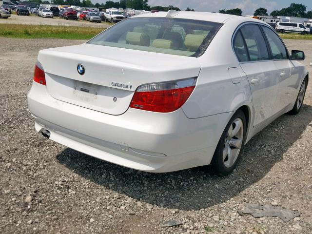 WBANE53507CY06907 - 2007 BMW 525 I WHITE photo 4