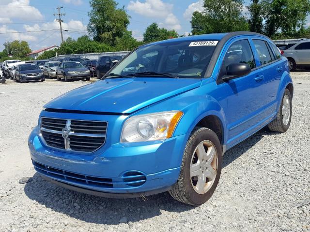 1B3HB48A49D143591 - 2009 DODGE CALIBER SX BLUE photo 2