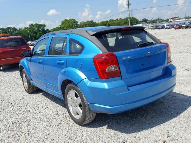 1B3HB48A49D143591 - 2009 DODGE CALIBER SX BLUE photo 3