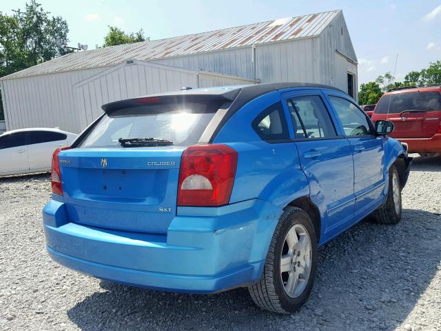 1B3HB48A49D143591 - 2009 DODGE CALIBER SX BLUE photo 4