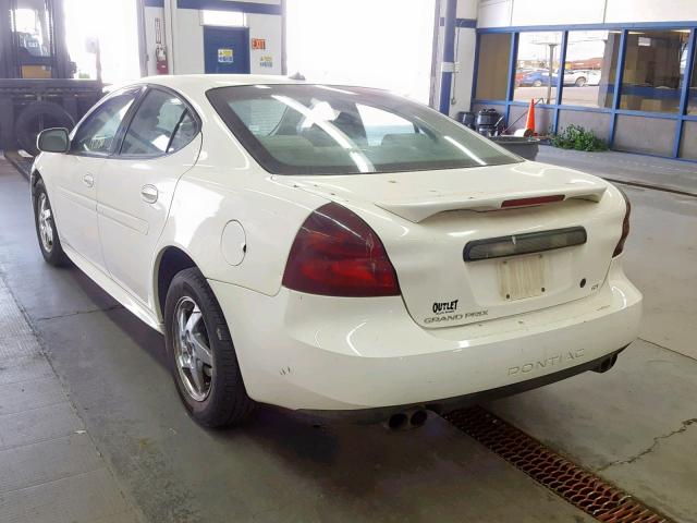 2G2WS522441150420 - 2004 PONTIAC GRAND PRIX WHITE photo 3