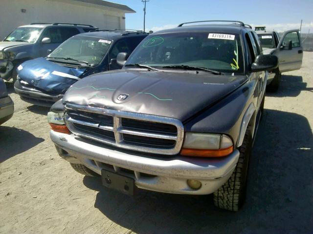 1D4HS58Z93F576123 - 2003 DODGE DURANGO SL GRAY photo 2