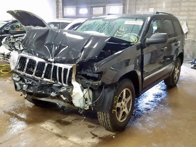 1J4GR48K16C324805 - 2006 JEEP GRAND CHER BLACK photo 2