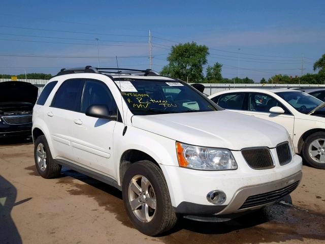 2CKDL63F766078201 - 2006 PONTIAC TORRENT WHITE photo 1