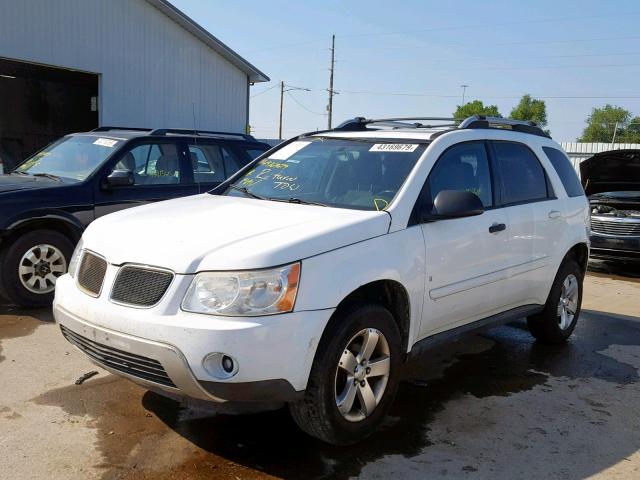 2CKDL63F766078201 - 2006 PONTIAC TORRENT WHITE photo 2