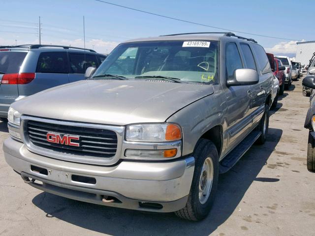 3GKFK16T61G161692 - 2001 GMC YUKON XL K BEIGE photo 2