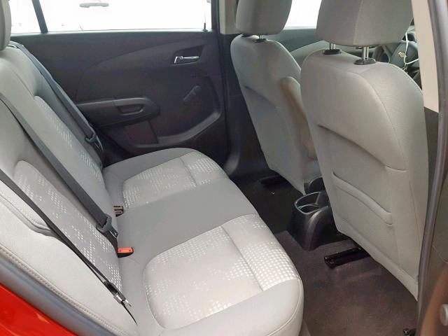 1G1JA5SH9C4113730 - 2012 CHEVROLET SONIC LS RED photo 6