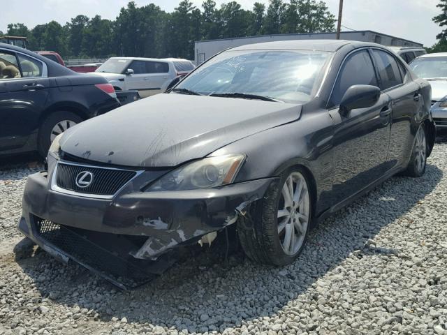 JTHBK262665023445 - 2006 LEXUS IS 250 BLACK photo 2