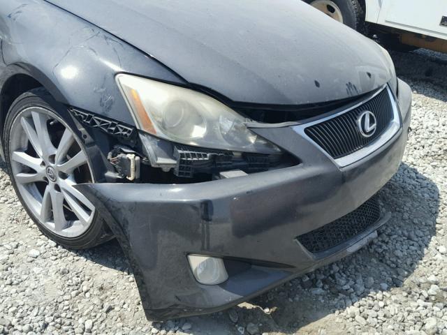 JTHBK262665023445 - 2006 LEXUS IS 250 BLACK photo 9