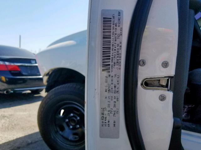 3C6RR6KT6HG628814 - 2017 RAM 1500 ST WHITE photo 10