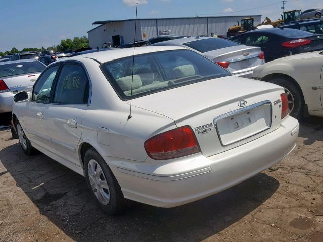 KMHWF25H85A208773 - 2005 HYUNDAI SONATA GL WHITE photo 3