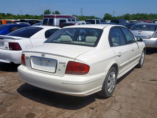 KMHWF25H85A208773 - 2005 HYUNDAI SONATA GL WHITE photo 4