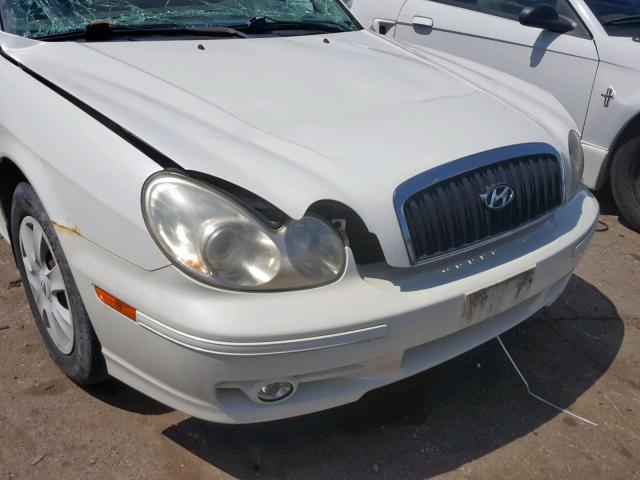 KMHWF25H85A208773 - 2005 HYUNDAI SONATA GL WHITE photo 9