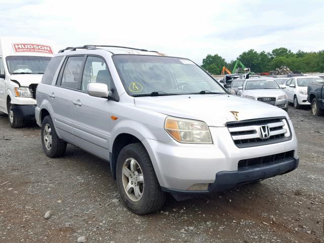 5FNYF18686B007613 - 2006 HONDA PILOT EX SILVER photo 1