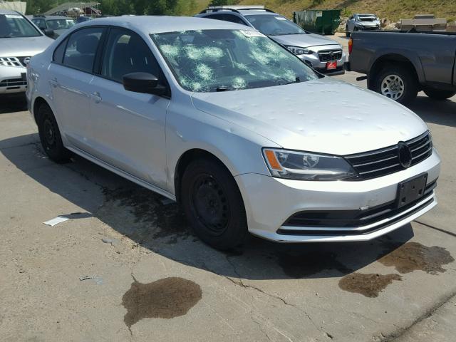 3VW2K7AJXFM249914 - 2015 VOLKSWAGEN JETTA BASE SILVER photo 1