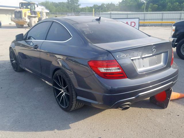 WDDGJ4HB1DG036937 - 2013 MERCEDES-BENZ C 250 GRAY photo 3