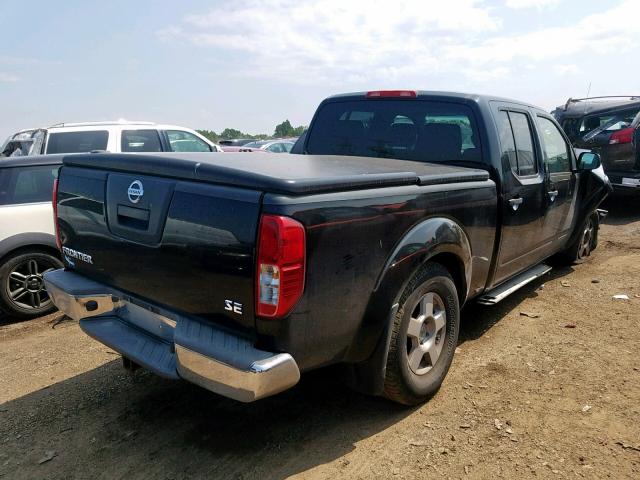 1N6AD09U27C451239 - 2007 NISSAN FRONTIER C BLACK photo 4