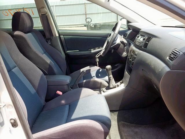 2T1BY32E46C550229 - 2006 TOYOTA COROLLA XR 银色 照片 5