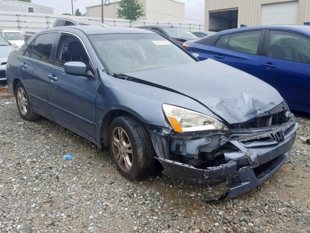 1HGCM56397A055701 - 2007 HONDA ACCORD SE BLUE photo 1