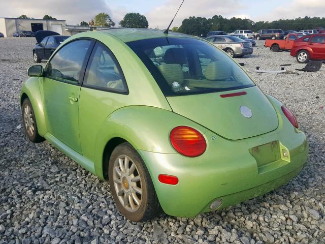 3VWCK31C25M415002 - 2005 VOLKSWAGEN NEW BEETLE მწვანე ფოტო 3