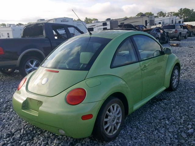 3VWCK31C25M415002 - 2005 VOLKSWAGEN NEW BEETLE მწვანე ფოტო 4