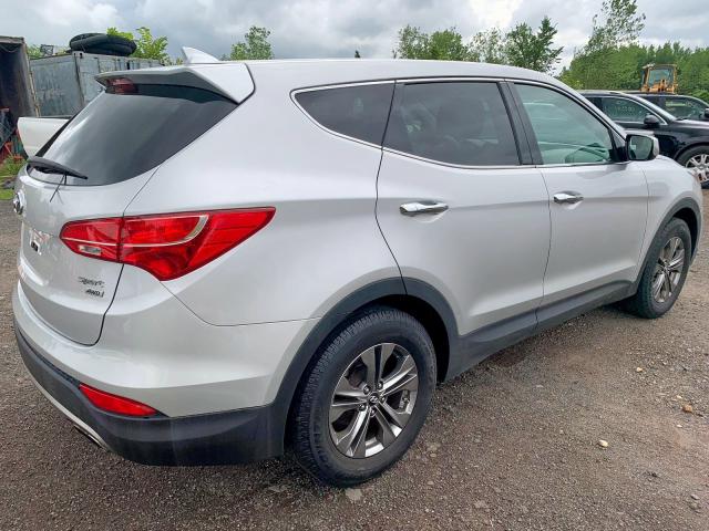 5XYZTDLB5EG202160 - 2014 HYUNDAI SANTA FE S SILVER photo 3