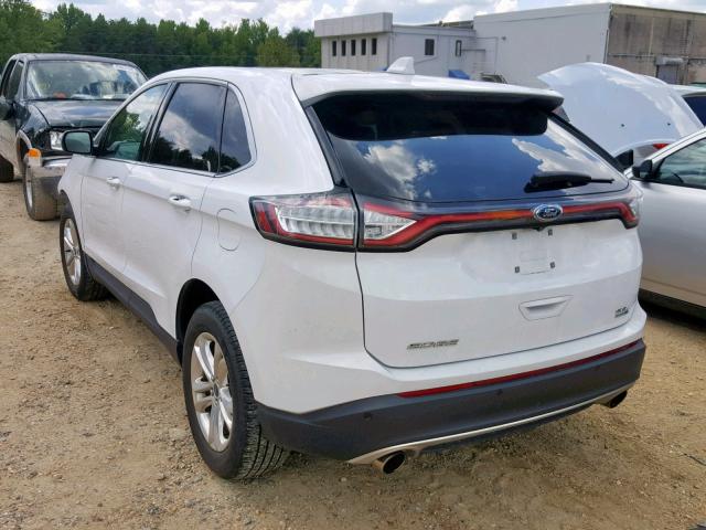 2FMPK4J94GBB82044 - 2016 FORD EDGE SEL WHITE photo 3