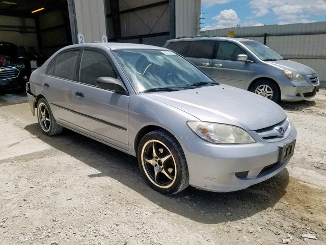 2HGES15154H514596 - 2004 HONDA CIVIC DX SILVER photo 1