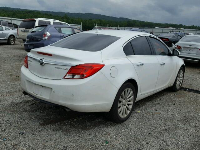 2G4GT5GV8C9157608 - 2012 BUICK REGAL PREM WHITE photo 4