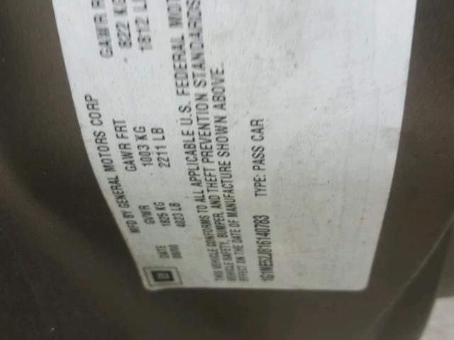 1G1NE52J816140783 - 2001 CHEVROLET MALIBU LS 棕色 照片 10