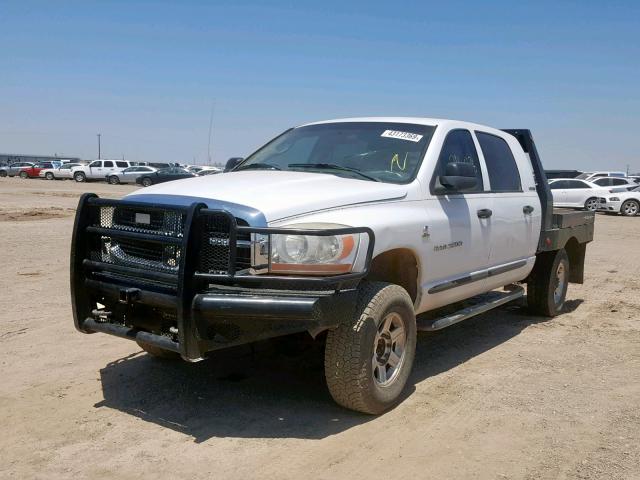 3D7KS29C86G162769 - 2006 DODGE RAM 2500 WHITE photo 2