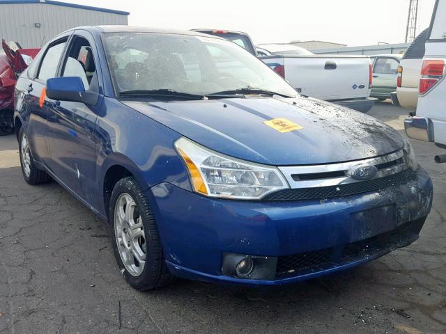 1FAHP36NX9W262580 - 2009 FORD FOCUS SES BLUE photo 1