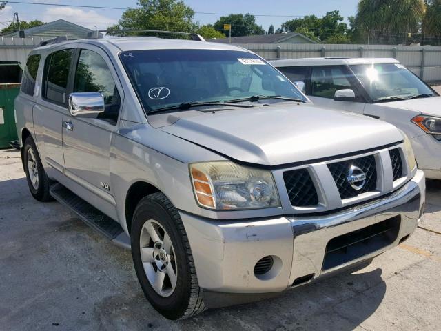 5N1AA08A55N740101 - 2005 NISSAN ARMADA SE SILVER photo 1