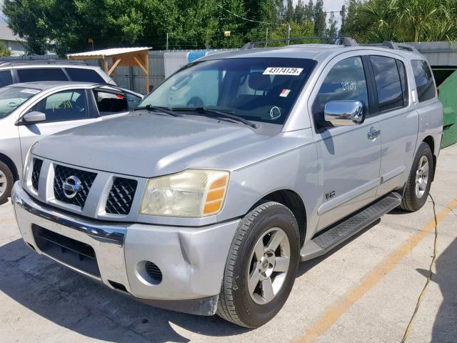 5N1AA08A55N740101 - 2005 NISSAN ARMADA SE SILVER photo 2