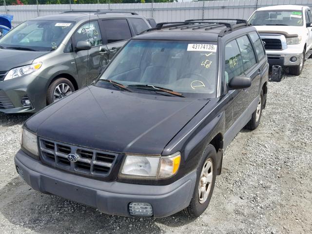 JF1SF6351XG720335 - 1999 SUBARU FORESTER L BLACK photo 2