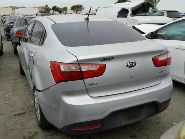 KNADM4A39D6193724 - 2013 KIA RIO LX SILVER photo 3