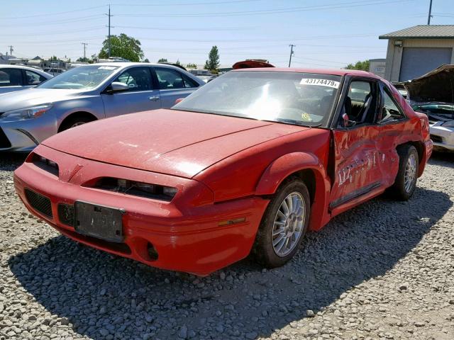 1G2WJ12M6TF259191 - 1996 PONTIAC GRAND PRIX RED photo 2