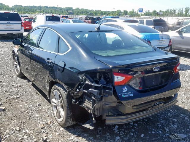 3FA6P0SU3GR138587 - 2016 FORD FUSION TIT BLACK photo 3