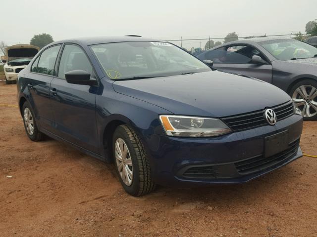 3VW2K7AJ4DM224052 - 2013 VOLKSWAGEN JETTA BASE Կապույտ լուսանկար 1