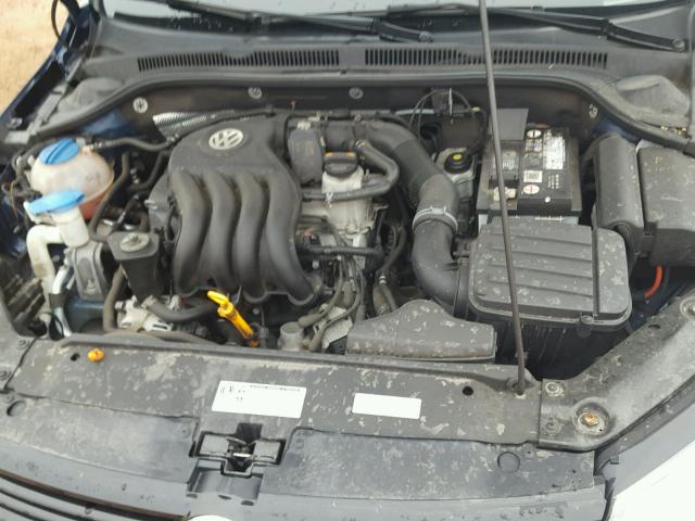 3VW2K7AJ4DM224052 - 2013 VOLKSWAGEN JETTA BASE Կապույտ լուսանկար 7