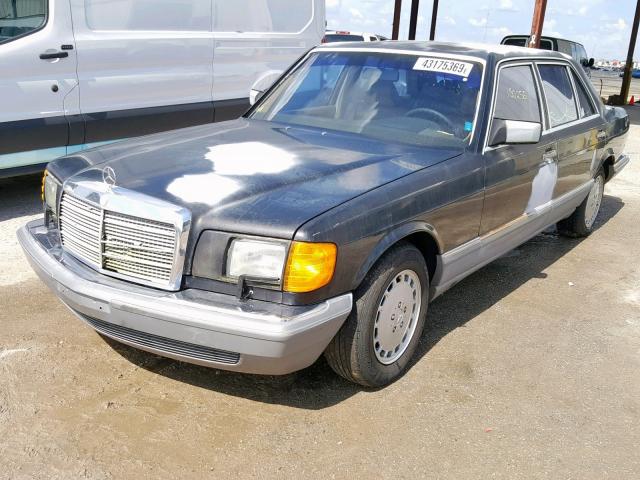 WDBCA35D5HA334472 - 1987 MERCEDES-BENZ 420 SEL BLACK photo 2