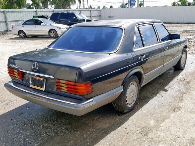 WDBCA35D5HA334472 - 1987 MERCEDES-BENZ 420 SEL BLACK photo 4