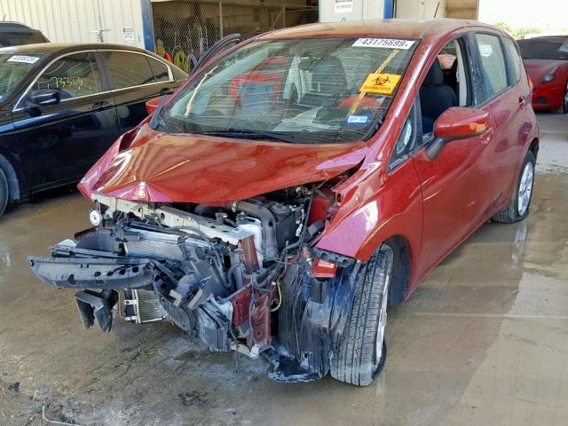 3N1CE2CPXJL368079 - 2018 NISSAN VERSA NOTE RED photo 2