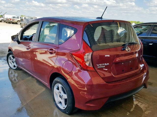 3N1CE2CPXJL368079 - 2018 NISSAN VERSA NOTE RED photo 3