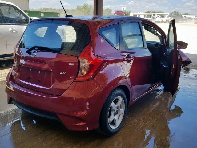 3N1CE2CPXJL368079 - 2018 NISSAN VERSA NOTE RED photo 4