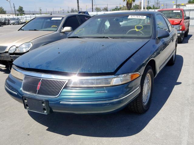 1LNLM91V6PY768573 - 1993 LINCOLN MARK VIII GREEN photo 2